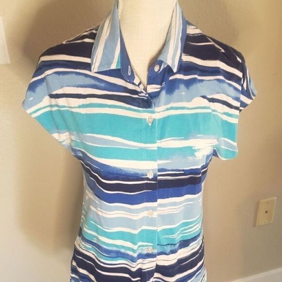 TOMMY BAHAMA Ladies Short Sleeve Button Down Size Small - Picture 1 of 2